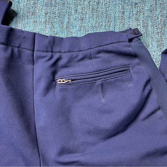Vintage Bogner West Germany Wool Blend Olympic Stirrup Ski Pants in Navy Blue - Picture 4 of 11